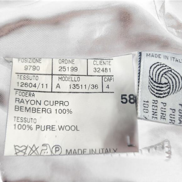 Canali Milano Blazer Jacket 58L US 48L Double Breasted Suit Coat Wool Italy - Picture 9 of 16